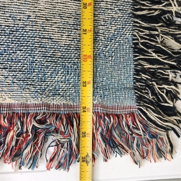 NWT Vintage Manual Woodworkers Weavers United We Stand God Bless The USA Blanket - Picture 8 of 12